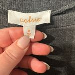 Colsie cropped long sleeve shirt gray size medium Photo 2