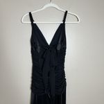 Windsor Vtg Y2K Whimsigoth Black Dress Event Witchy Glam Fairy Grunge  90s Photo 9