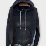 Free People NWT x Tricia Fix Zuma Denim Mix Hooded Sweatshirt Size Small Photo 0