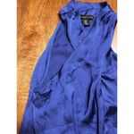 Sincerely Jules Royal Blue Sleeveless Silk Photo 2