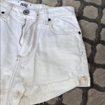 Paige  DENIM High Waisted White Denim Shorts Photo 2