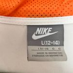 Nike  Women’s White Orange Large Y2K Zip Up Jacket 2000s Vintage 90s Photo 1