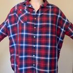 Cotton On Oversized Plaid Button Down Shirt Dress Photo 1