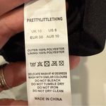 Pretty Little Thing  Bell Sleeve Lace Romper Plunge Neckline Women’s 6 Black Sexy Photo 8