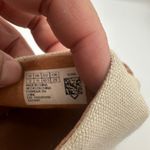 Toms Women's Wedge Heel Espadrille Sandals Ankle Strap Beige Canvas Women's 12 Photo 8