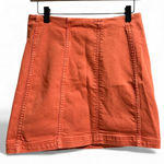 Free People  Burnt Orange Mini Skirt- Size 8 Photo 0