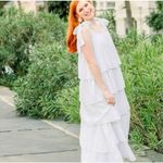 Victoria Dunn White Eyelet Bennet Maxi Dress Size XLarge Photo 1