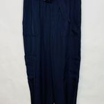 EXPRESS Navy Blue Super High Rise Ankle Trouser Paperbag Waist Belt Sz Small Photo 1