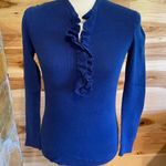 Gap  Royal blue sweater with ruffle detail Photo 0