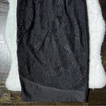 Shareen  Collections V Neck Black Lace Dress Photo 9