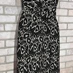 J. Mendel Paris Black Silk Blend Strapless Jacquard Sheath Dress Size 2 Photo 5