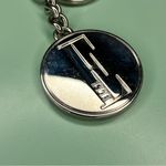 Elle  E Initial Silver Tone Bag Clip Keychain Photo 1