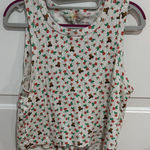 Teddy Fresh Floral and Teddy Bear Print Sleeveless Top Photo 0