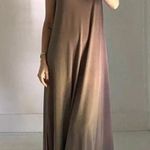 Lafayette 148  Matte Jersey Scoop Neck Maxi Dress Taupe Size S Photo 0