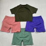 Alphalete  Bundle Workout Set Womens S Crop Top XS Shorts Seamless Amplify Gym Photo 1