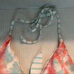 Splendid Bellini Reversible Halter Bra Bikini Top Sz M NWT Tie Dye & Stripes Photo 6