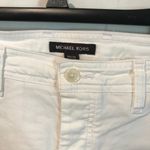 Michael Kors  women's size 34 x 30 soft white button fly patch pocket chino pants Photo 2
