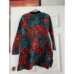 Vintage 90s Vallabh Oswal Small Red Black Sweater Ribbed Womans cottagecore Red Photo 5