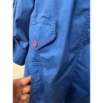 American Rag Nwt hooded cotton stretch roll tan sleeve Jacket, Blue size small Photo 10