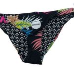 Hurley  Reversible Bikini Bottoms Moderate Coverage Floral Black Pink Size S Photo 4