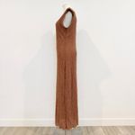 ASTR The Label Plisse Cap Sleeves Maxi Dress Nordstrom Party Minimalist Brown Photo 7