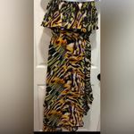 New Look Strapless HiLo Ruffle Layered Fiesta Fun Dress Size M Multicolored Photo 5