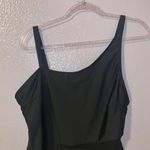 Woman’s 3XL Black Contrast Mesh Front Sexy One Piece Swim Suit Size 3X Photo 1