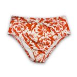Shade & Shore Sun Coast Cheeky Shiny Texture High Waist Bikini Bottom Coral XL Photo 1