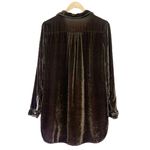 CP Shades Teton Tunic Size XS Brown Velvet Lagenlook Flowy Boho Top Made in USA Photo 7