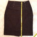 BCX  button detail knee length pencil skirt size 9 Wide Waistband career office Photo 4