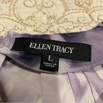 Ellen Tracy Women’s Purple Pleated Blouse Size Large Photo 5