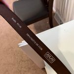 Brown Genuine Leather CANADA Embellished Silver Tip Belt Unisex Size Large Photo 6