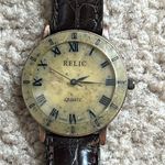 Relic  women’s vintage 90’s genuine leather brown/tan adjustable watch‎ Photo 2