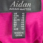 Aidan Aidan Mattox Size 10 Fuschia Sheath Sleeveless Fixed Straps Dress Back Zip Photo 10