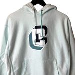 Urban Outfitters Champion Reverse Weave Hoodie Sweatshirt Medium M White Graphic Photo 0