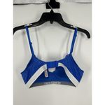 Victoria's Secret  Lined No Wire Lace‎ Bra Electric Royal Blue Spellout Size 34B Photo 1