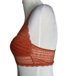 Victoria's Secret  Floral Lace Bralette Women Size‎ S Rust Orange Loungewear Photo 3