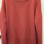 Universal Threads Universal Thread rust red oversized Crew Neck high-low sweatshirt size S Photo 0