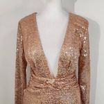 Charlotte Russe  Pink Sequin Bodycon Dress Size Small Sequin Cocktail Dress Photo 1
