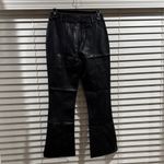 Fate Black Flare Faux Leather Women's Jeans Size 4 Photo 2