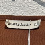 Rustty Dustty Dress Women's XL Burnt Orange Cottagecore Western Boho NWT Photo 10
