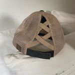 CC Canvas‎ Cotton Distressed Brim Strap Hat Mesh Ponytail Holder Baseball Cap OS Gray Photo 9