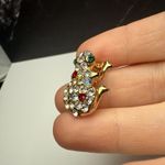 Multi Color Rhinestone Frog Tack Lapel Pin & Brooch Lot Of 2 Gold Tone Photo 9