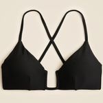 J.Crew Bikini Swimsuit Classic Sculpt Mira Hallie High Waist Set Black Small NWT Photo 1