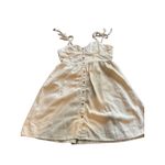 Aerie ‎ Sundress Button Front Sleeveless Tie Strap Mini Dress Summer Casual Small Photo 6