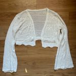 Cider  Butterfly Knit Bell Sleeve Shawl Photo 1
