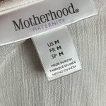 Motherhood Maternity • NWT Ivory Cream Tan Embroidered Blouse Photo 4