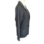 Benedetta B. black long sleeve collared soft blazer jacket women's size medium Photo 2