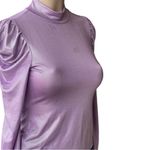 Bar III Metallic Long Puffed Sleeve Top Photo 5
