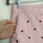 Brooks Brothers |Embroidered Pink & White Seersucker Shorts with Watermelons Sz2 Photo 2
